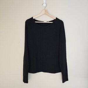 Aritzia Wilfred Free - Free Lounge Longsleeve Shirt - Black - Sz S